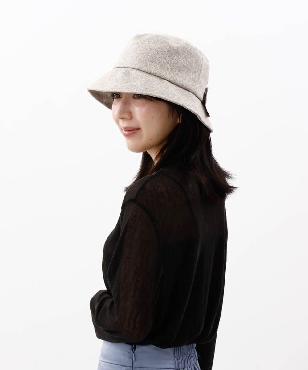 AURORA 【 LANVIN COLLECTION（ランバン コレクション） 】ラメツイードクロッシェハット 