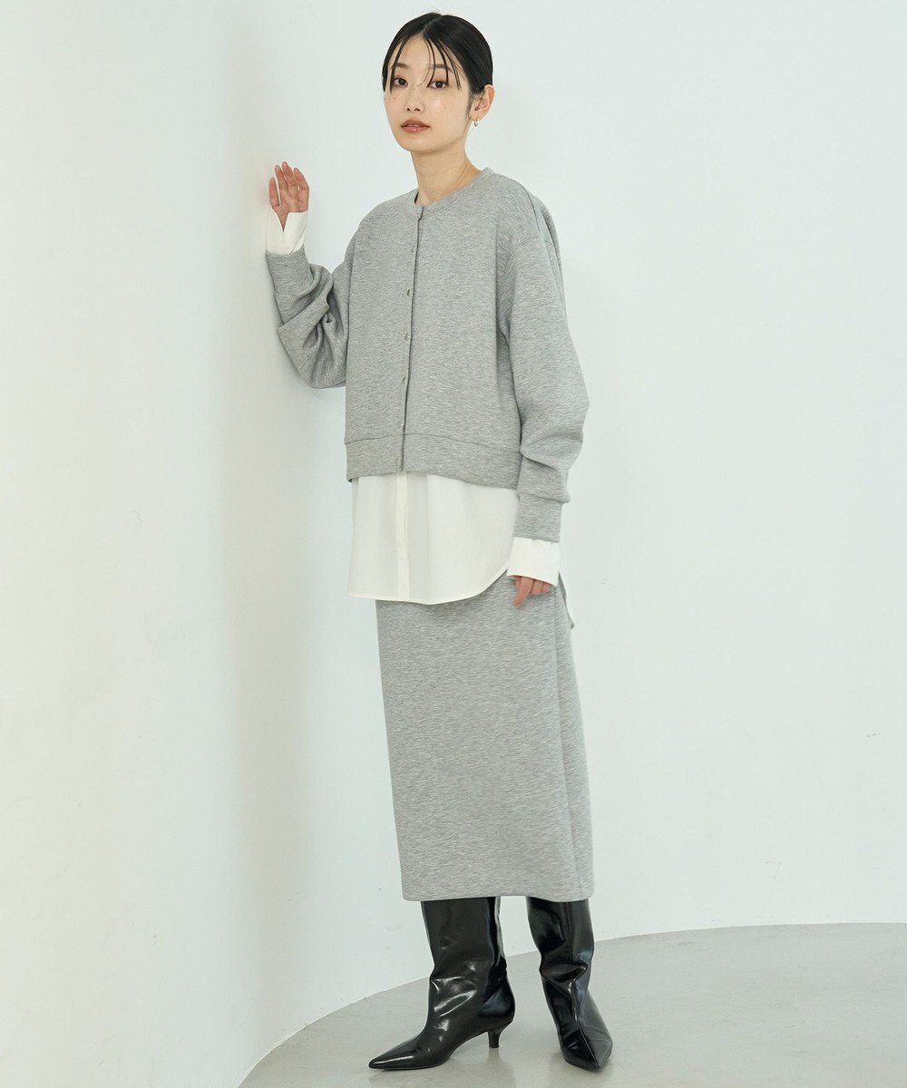 UNFILO 【野呂佳代さん着用】BEAUTY FORM JERSEY Iラインスカート 