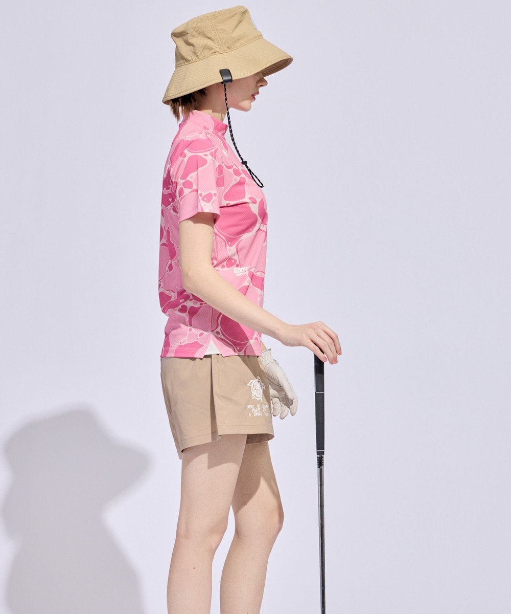 PW CIRCULUS 【MEN】WATER SURFACE プリントモックネックT ゴルフウェア レディース 