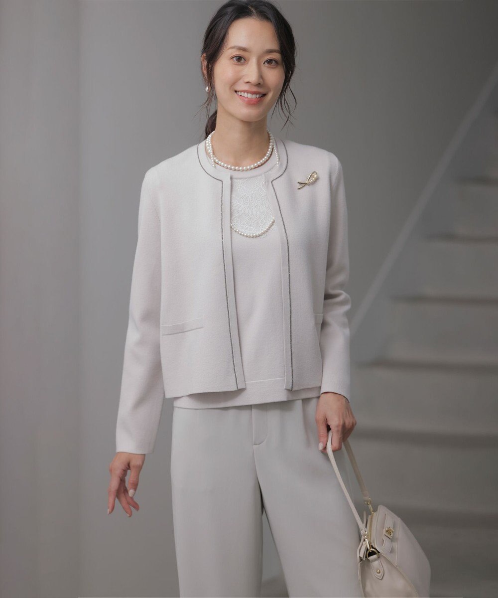 J.PRESS LADIES 【3way】2連パール ネックレス 