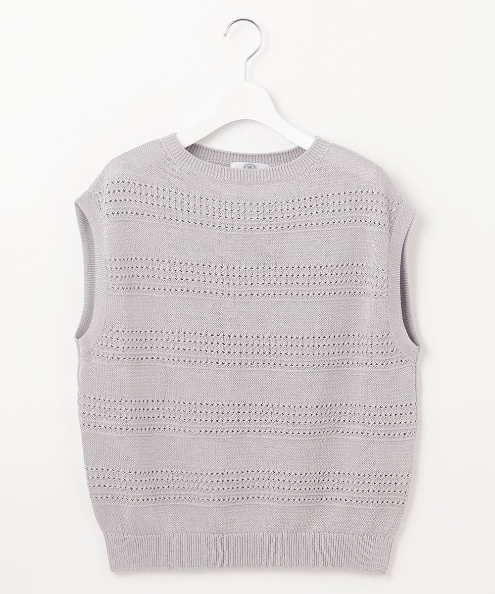 J.PRESS LADIES L 【洗える】PATTERN ニット ベスト 