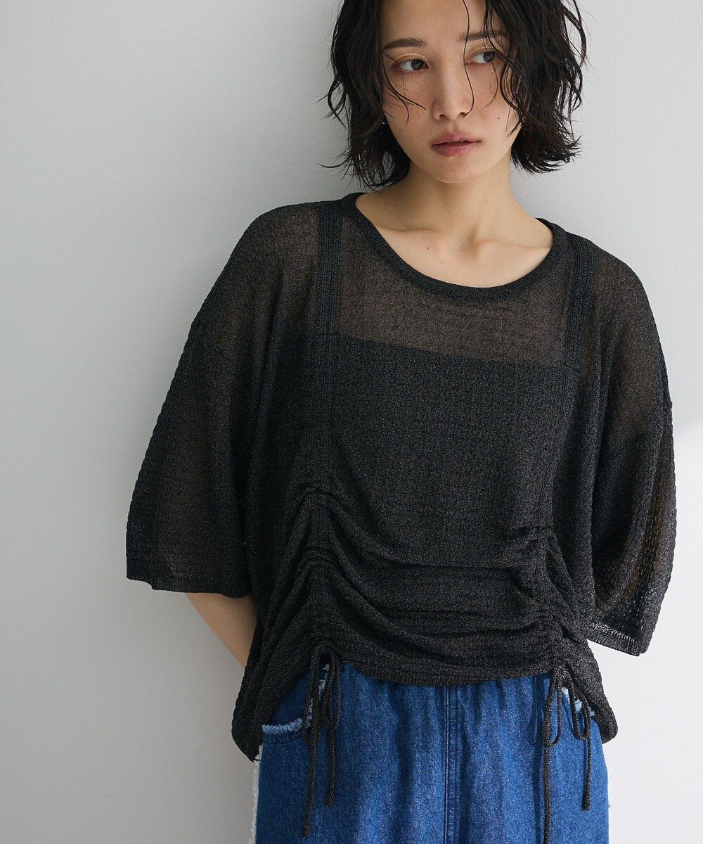 Green Parks ・ＥＬＥＮＣＡＲＥ　ＤＵＥ　シャーリングシアーニット 