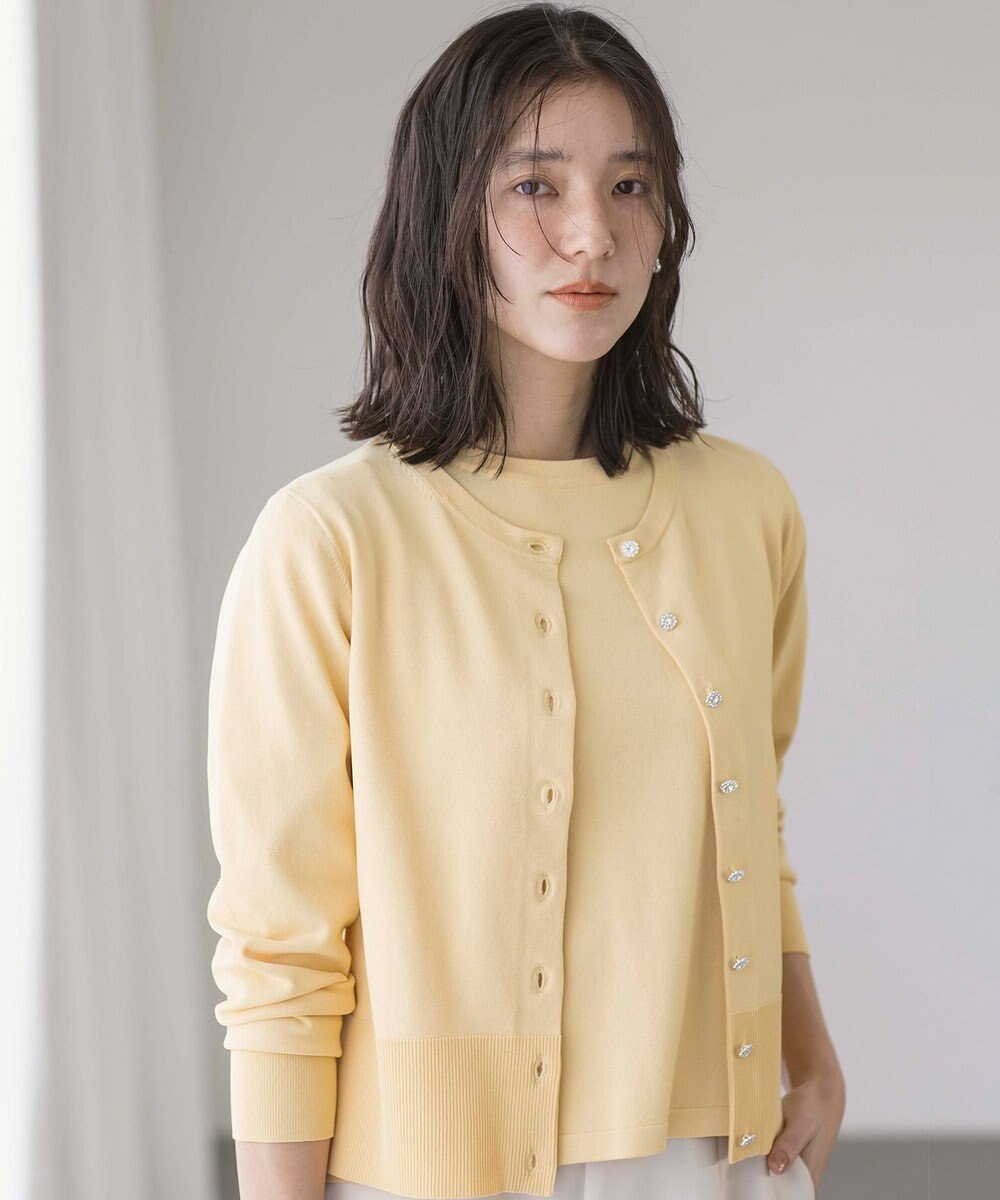 組曲 【UVケア・接触冷感】MINA ニットカーディガン 