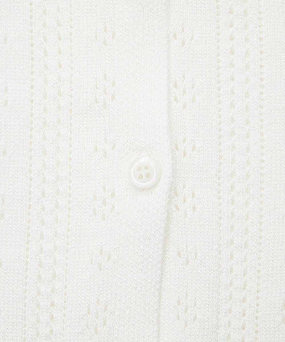 earth music&ecology ナローリボンペプラムニットカーディガン 