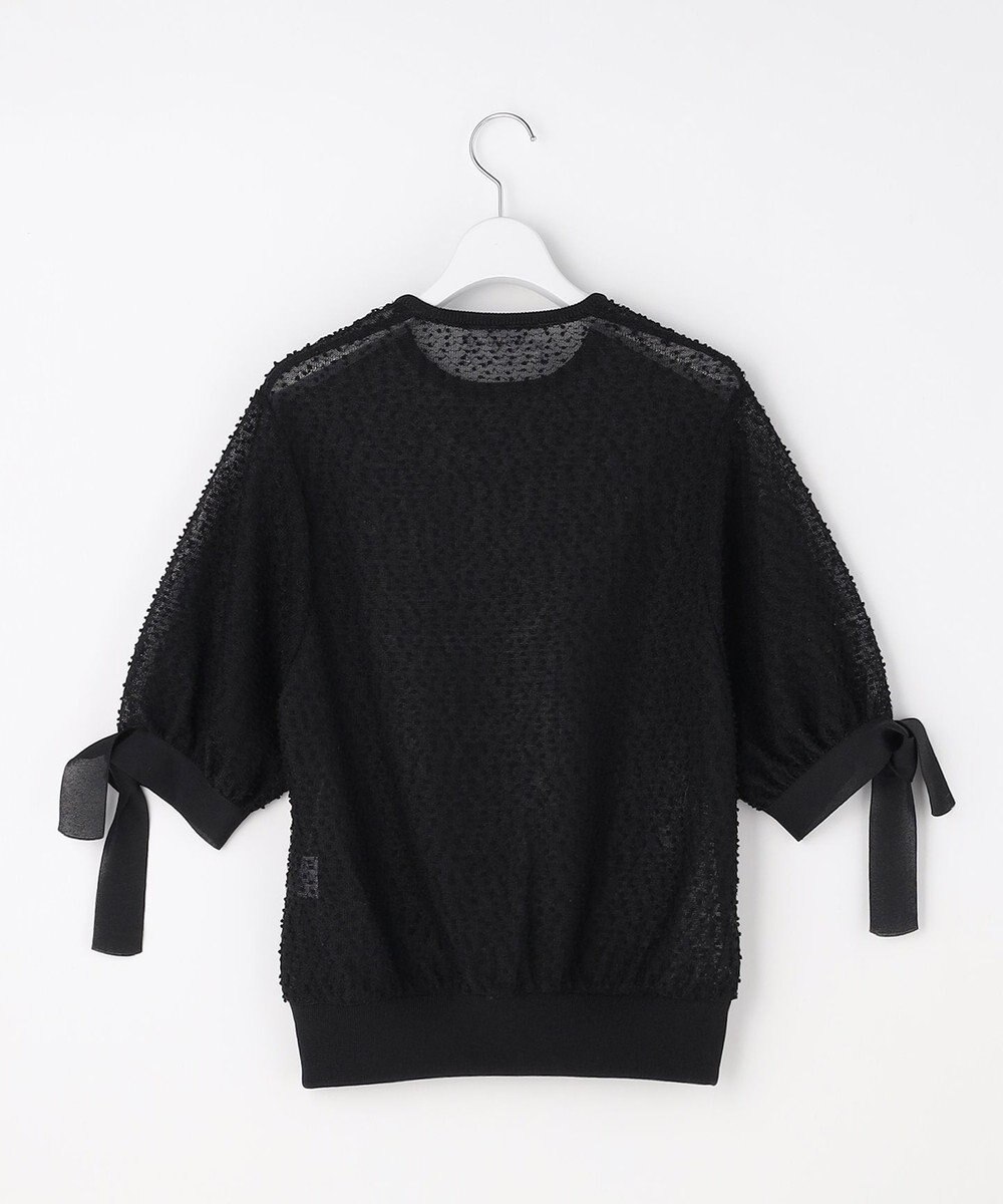 自由区 【カトリエムブーケ】Expression delicate ドットシアー・リボンスリーブトップス 