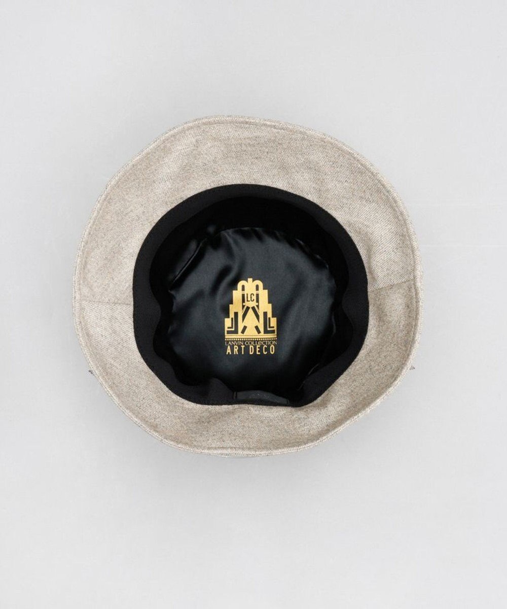 AURORA 【 LANVIN COLLECTION（ランバン コレクション） 】ラメツイードクロッシェハット 