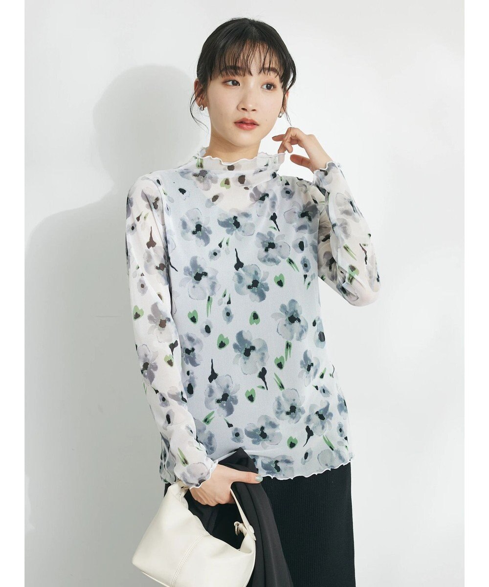 CRAFT STANDARD BOUTIQUE プリント柄スタンドネックプルオーバー 