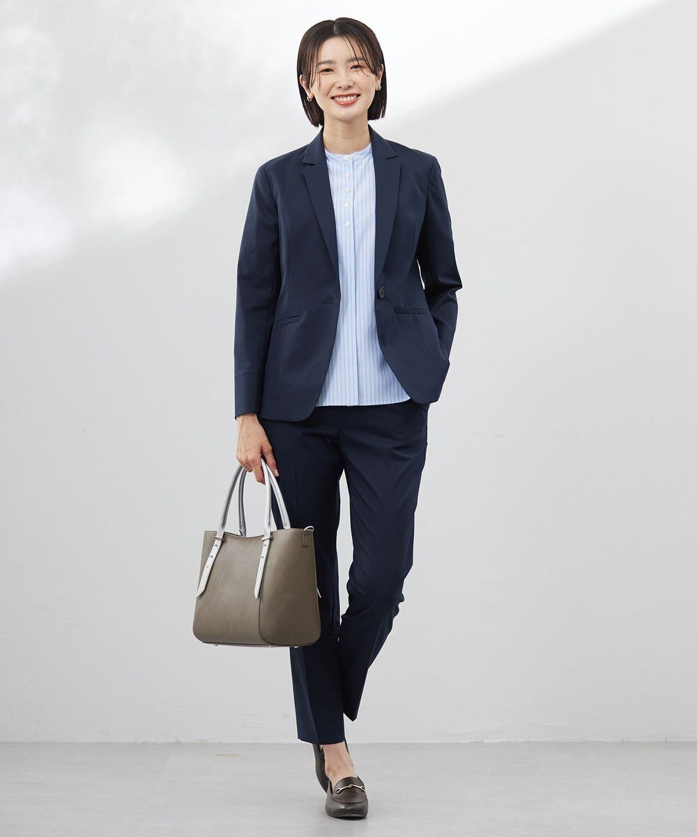 J.PRESS LADIES S 【セットアップ対応・洗える・撥水】コットンFITTY テーラード ジャケット 