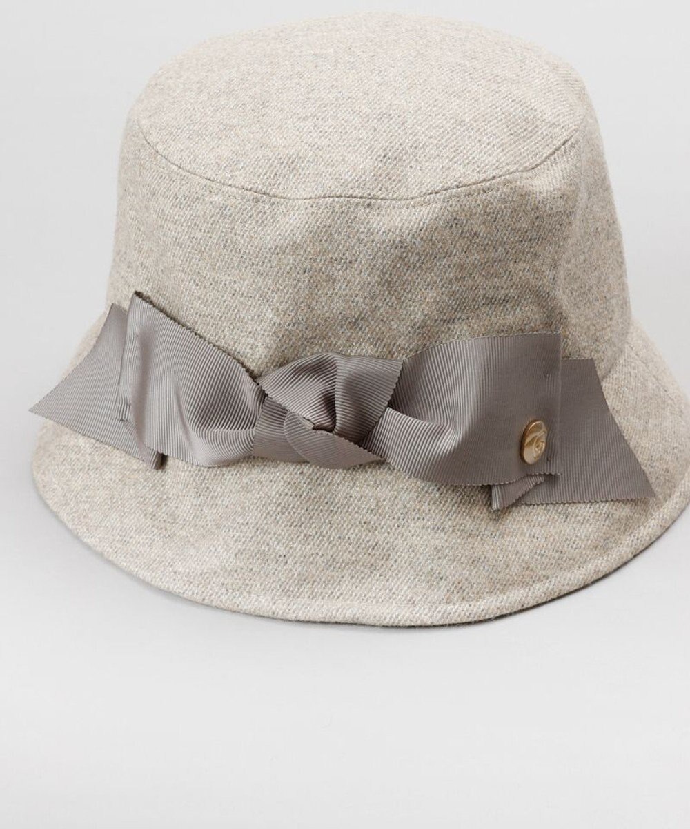 AURORA 【 LANVIN COLLECTION（ランバン コレクション） 】ラメツイードクロッシェハット 