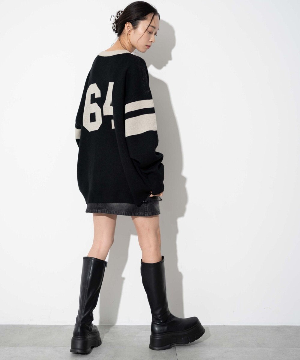 WEGO 【ユニセックス着用ITEM】ジャガードスリーブラインプルオーバー 