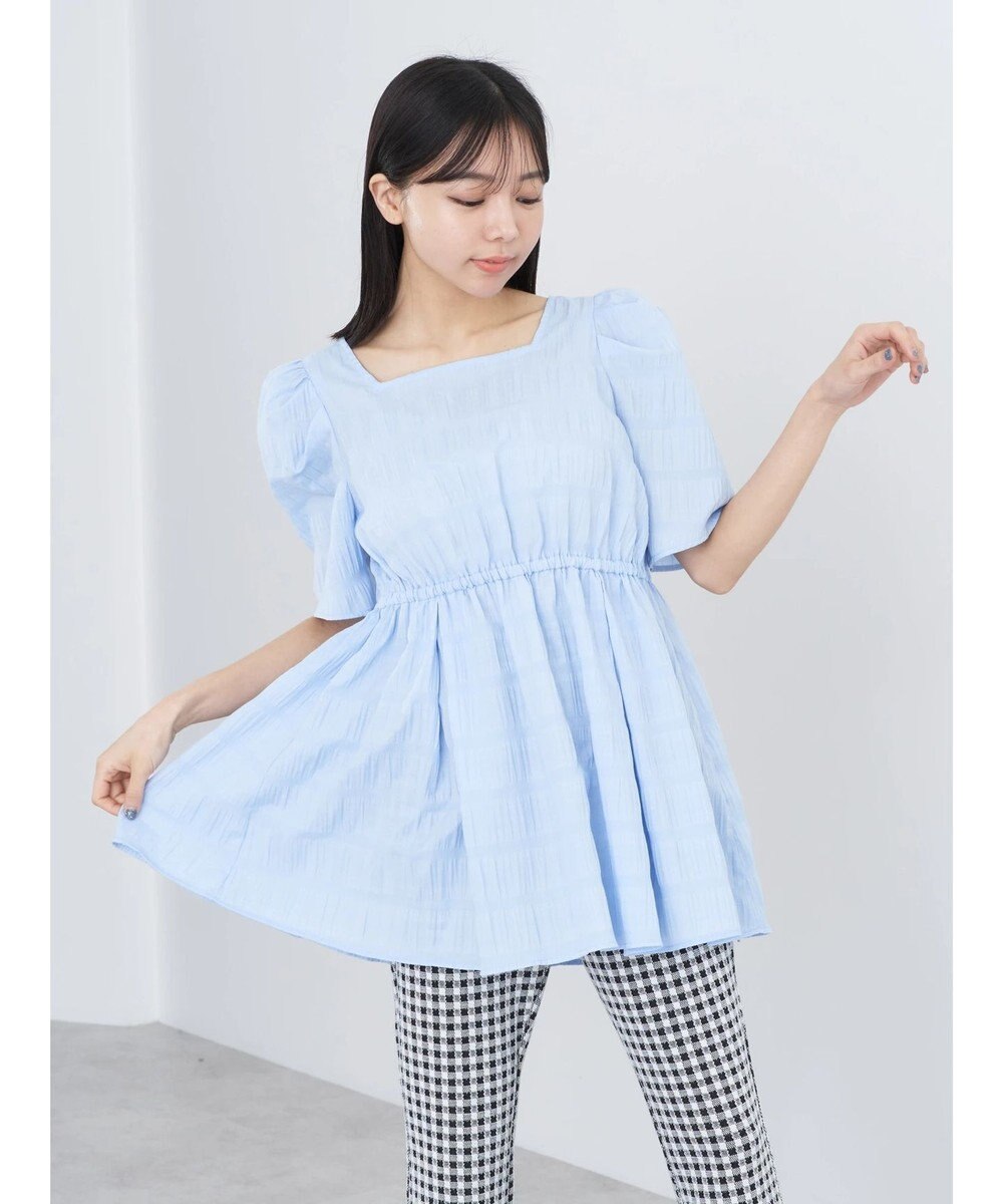 earth music&ecology スクエアネックチュニック 