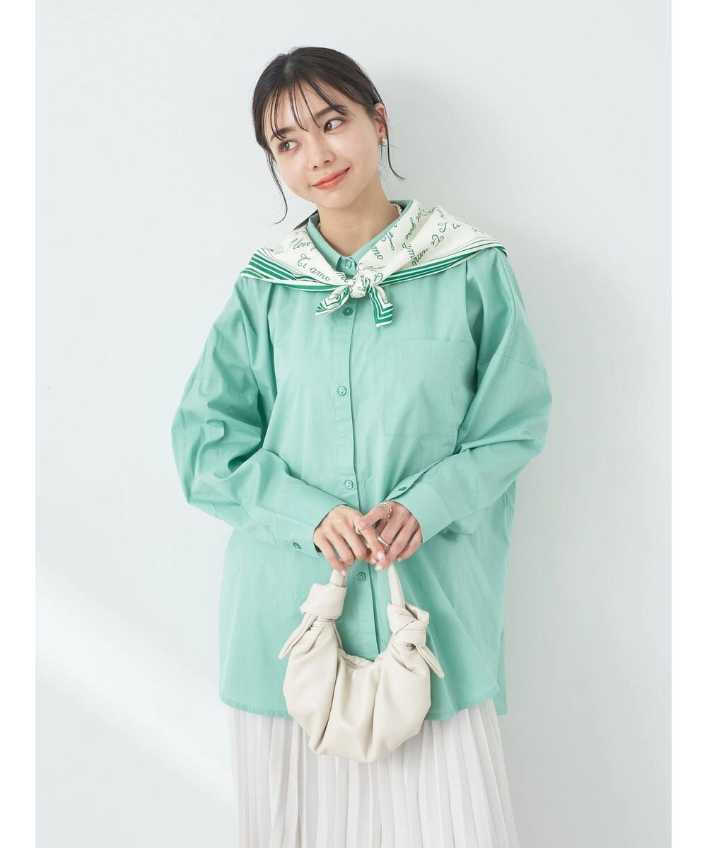 earth music&ecology ポプリンボックスシャツ 