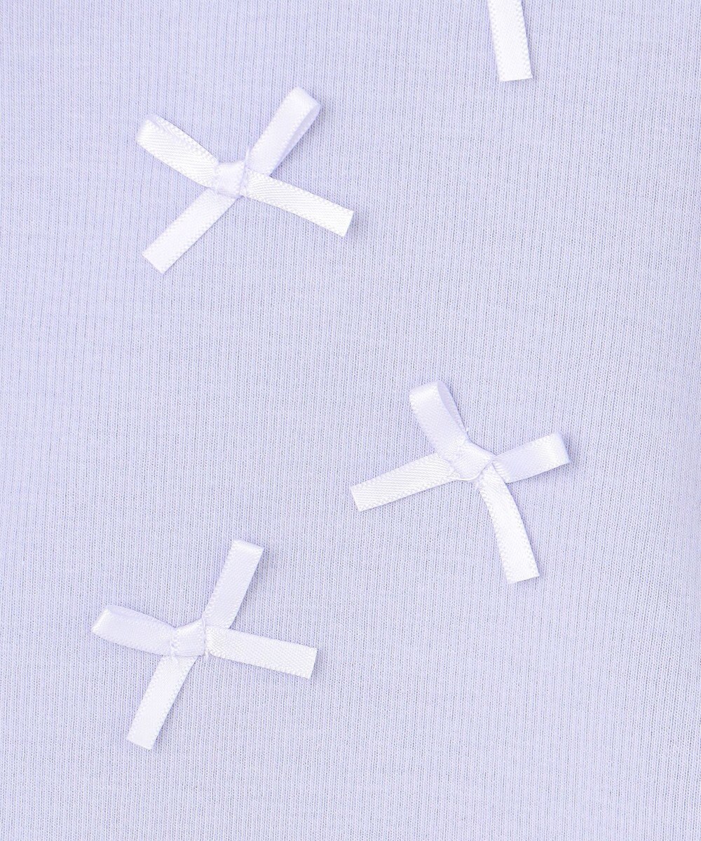 ANY KIDS スナップボタン リボンカーディガン 