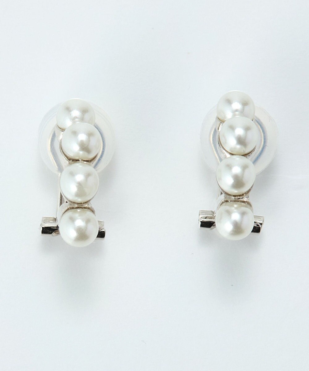 Phoebe 【痛くないシリーズ】ノーブルパールエアリーイヤリング　シルバー 