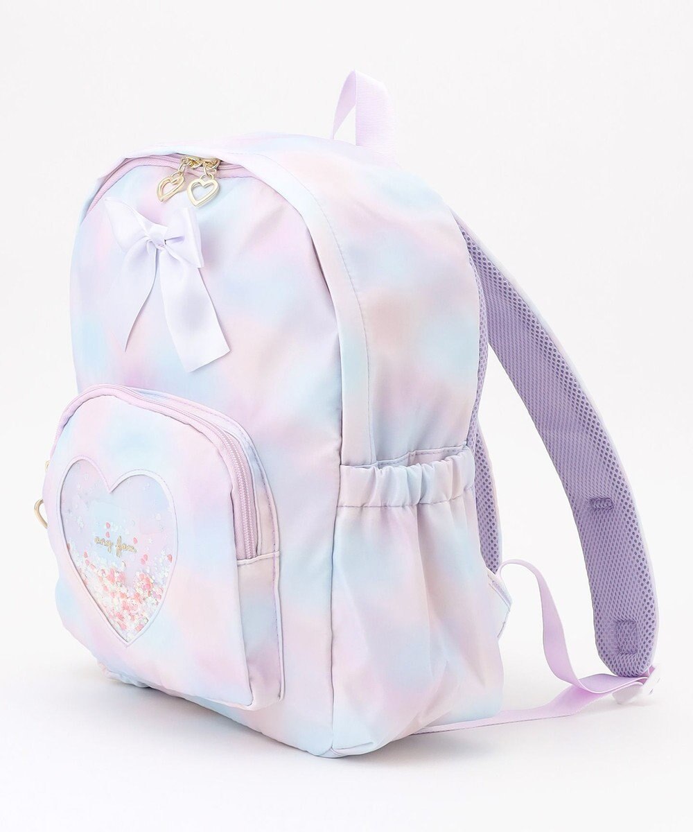ANY KIDS 【A4サイズ収納可能】リボン×ハートリュック 