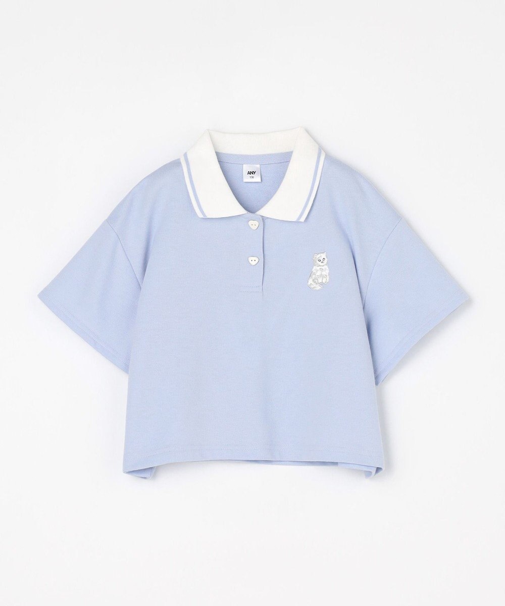 ANY KIDS 【洗濯機可能/吸汗速乾】ドライタッチ ショート丈ポロシャツ 