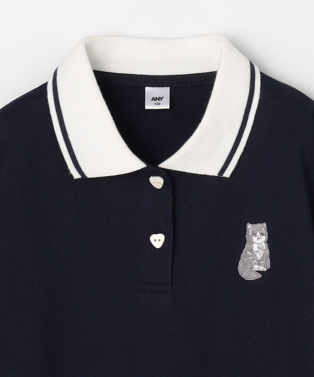 ANY KIDS 【洗濯機可能/吸汗速乾】ドライタッチ ショート丈ポロシャツ 