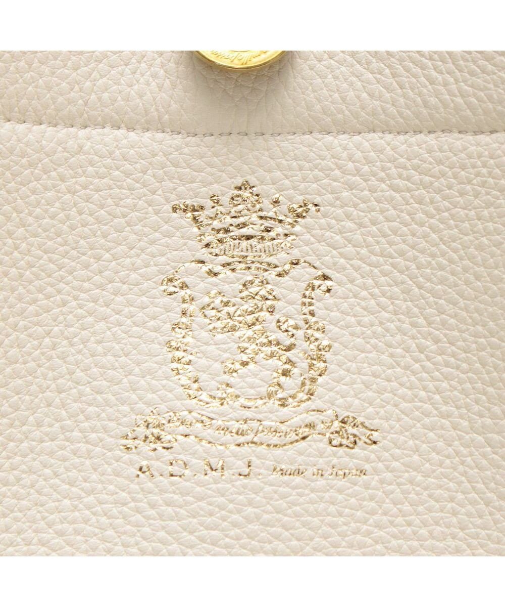 A.D.M.J. 【牛革】モーツァルト/スパニッシュレザーバイカラー金ボタントートM 