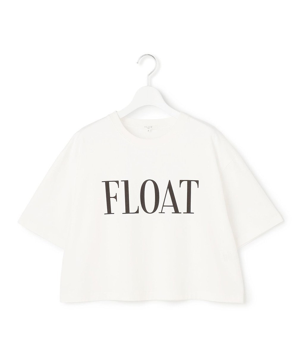 23区 【SLOW/一部店舗限定】ヴィンテージライクジャージー クロップド ロゴ Tシャツ 
