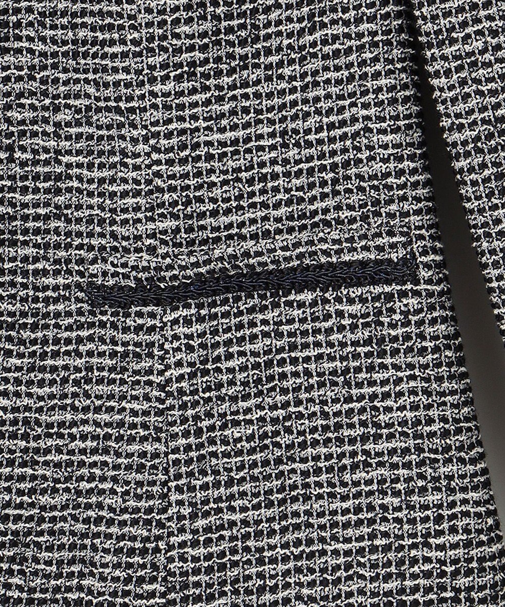 ANY SIS L シャイニーストレッチツイード ジャケット 