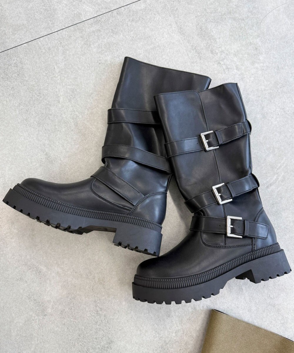 WEGO サイドベルトロングブーツ 