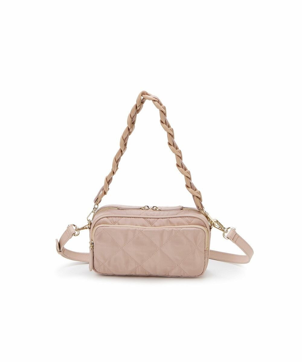 TOPKAPI 【TREASURE TOPKAPI】キルティング アクリルチェーン付 ショルダー バッグ 