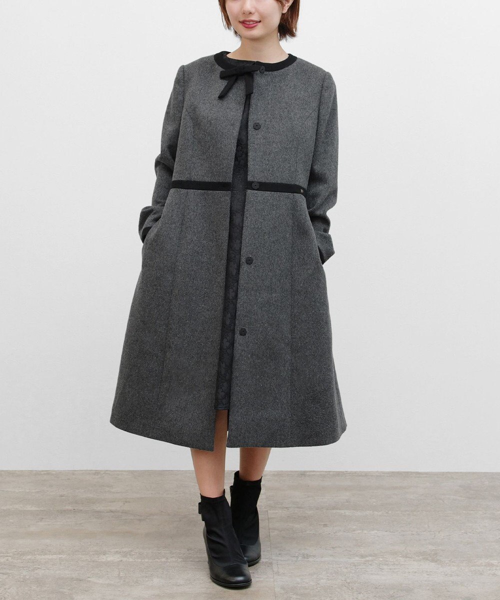 TOCCA 【WEB限定カラー有り】【消臭】MILKY PUFF リボンウールコート 