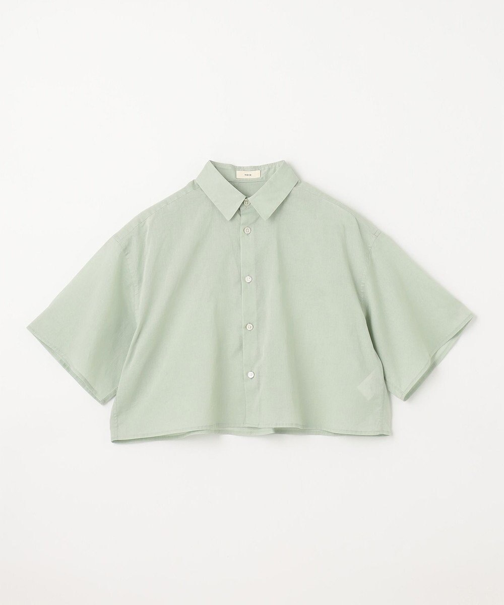 NAVE 【Nave 　洗える】シアークロップド シャツ 