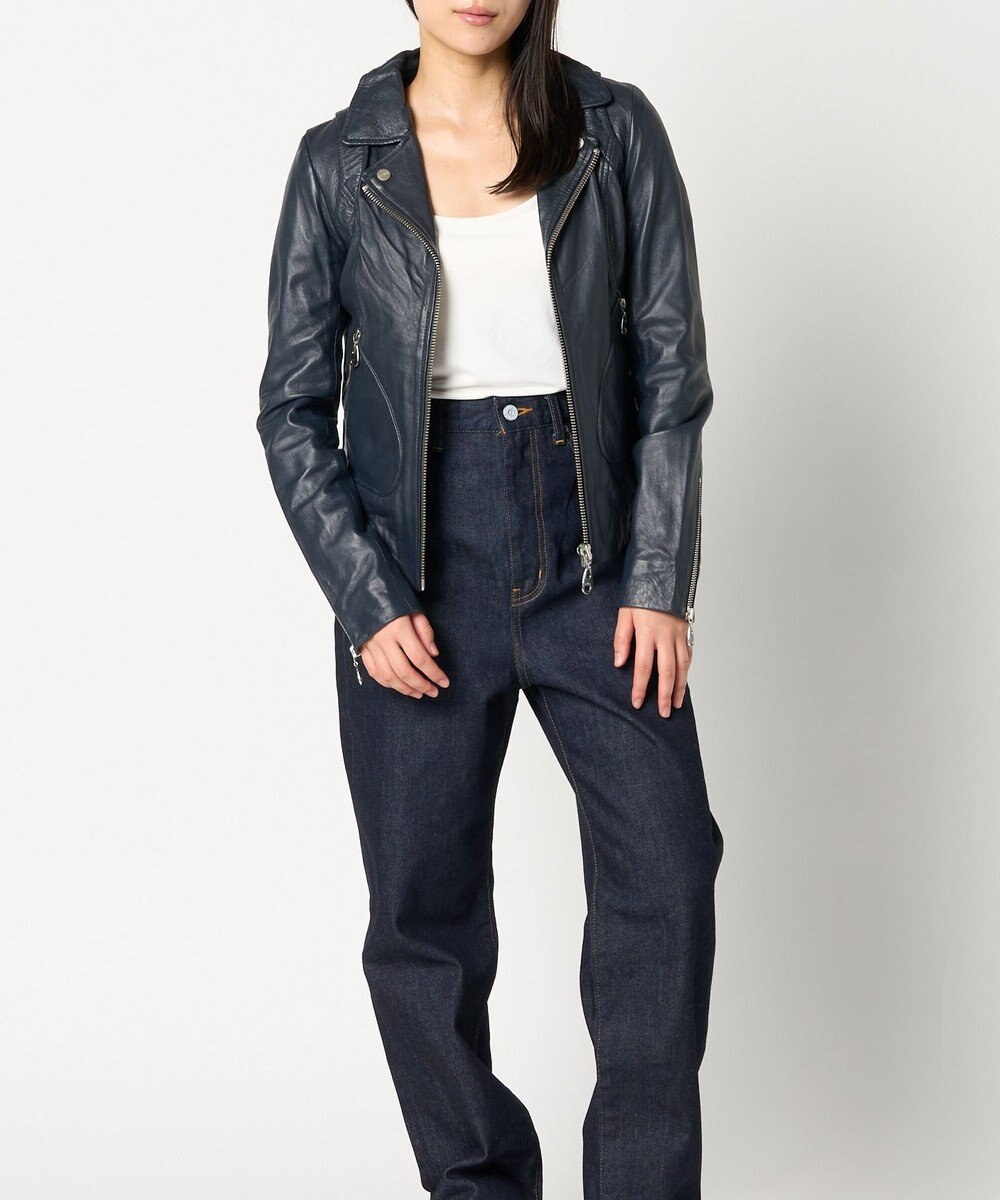 woadblue ＜DOMA＞HOODIE JACKET NAVY 