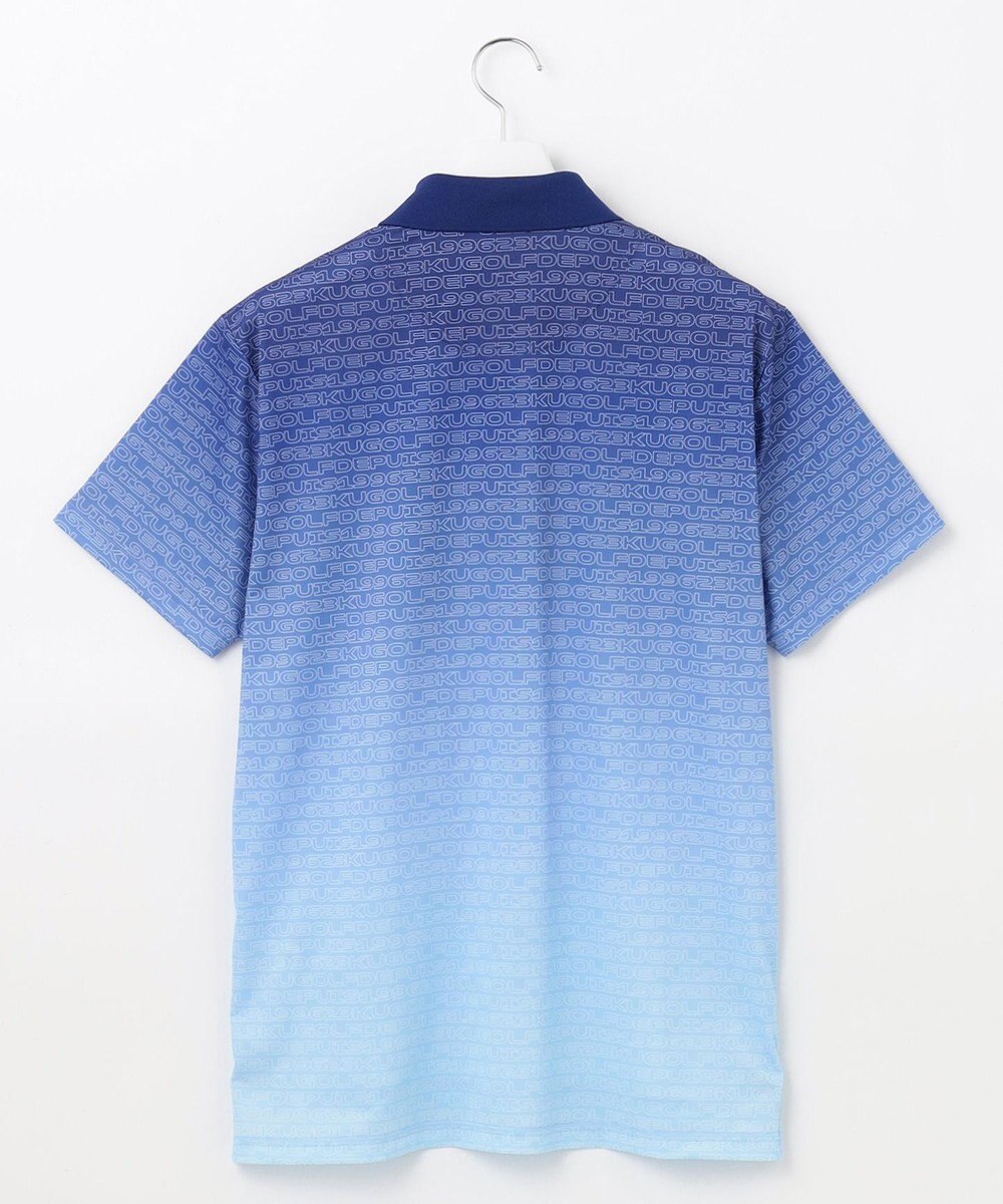 23区GOLF 【MEN】【キングサイズ/UVケア/吸水速乾】グラデーションロゴ 半袖ポロシャツ 