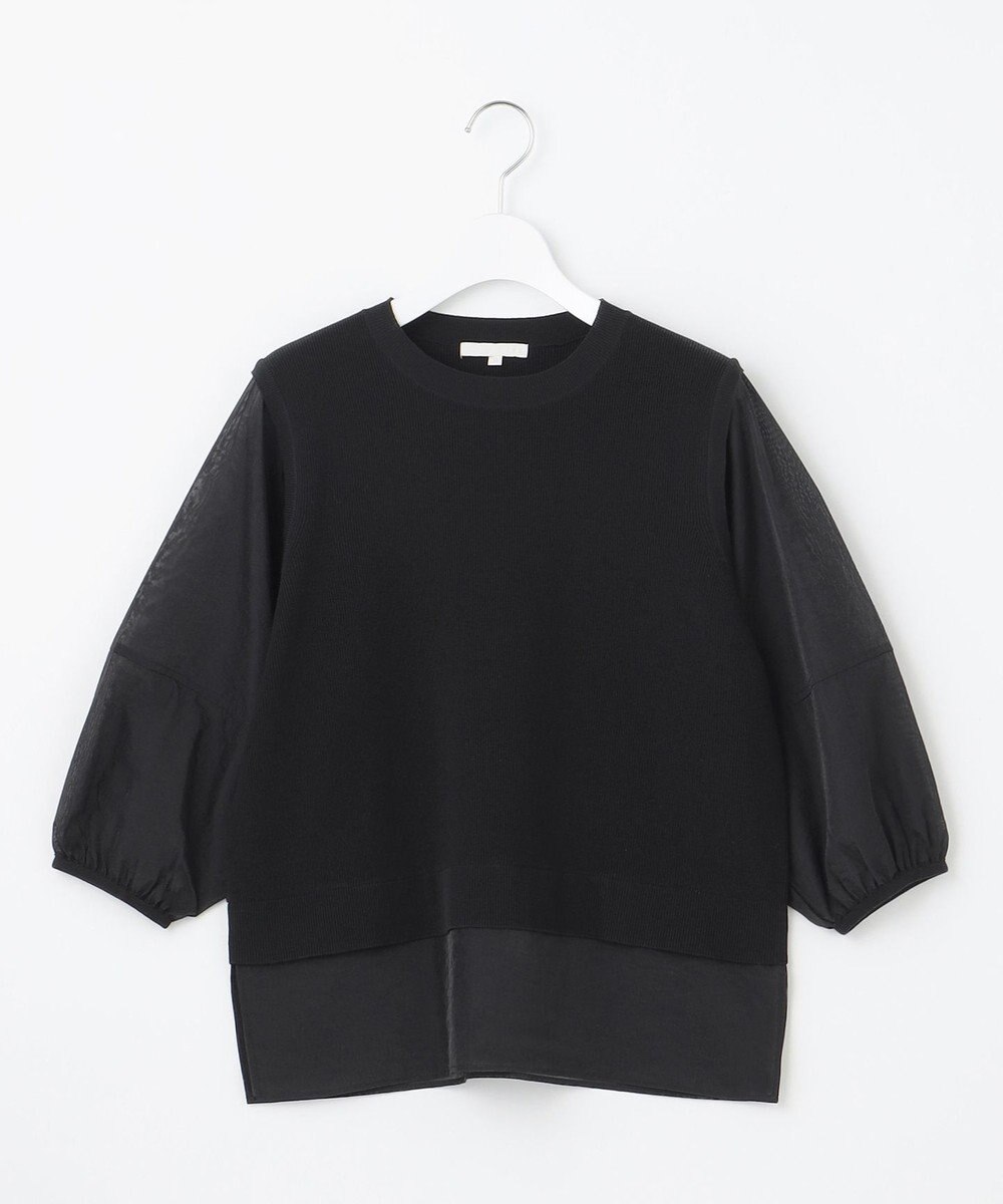 自由区 L 【カタログ掲載・洗える】ハイツイストコットンアセテートプルオーバー ニット 