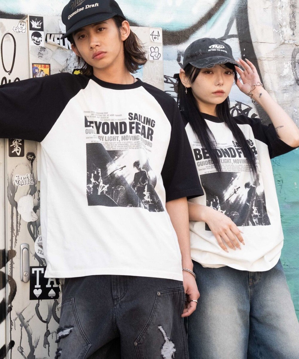 WEGO 【ユニセックス着用ITEM/MLサイズ展開】ヴィンテージライクラグラングラフィックT（SS） 