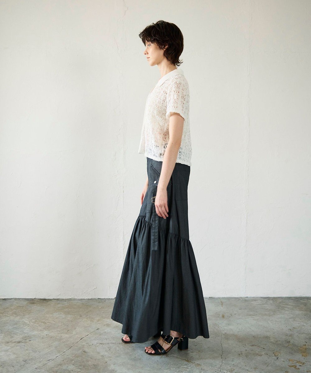 GRACE CONTINENTAL レースカットスキッパートップ 