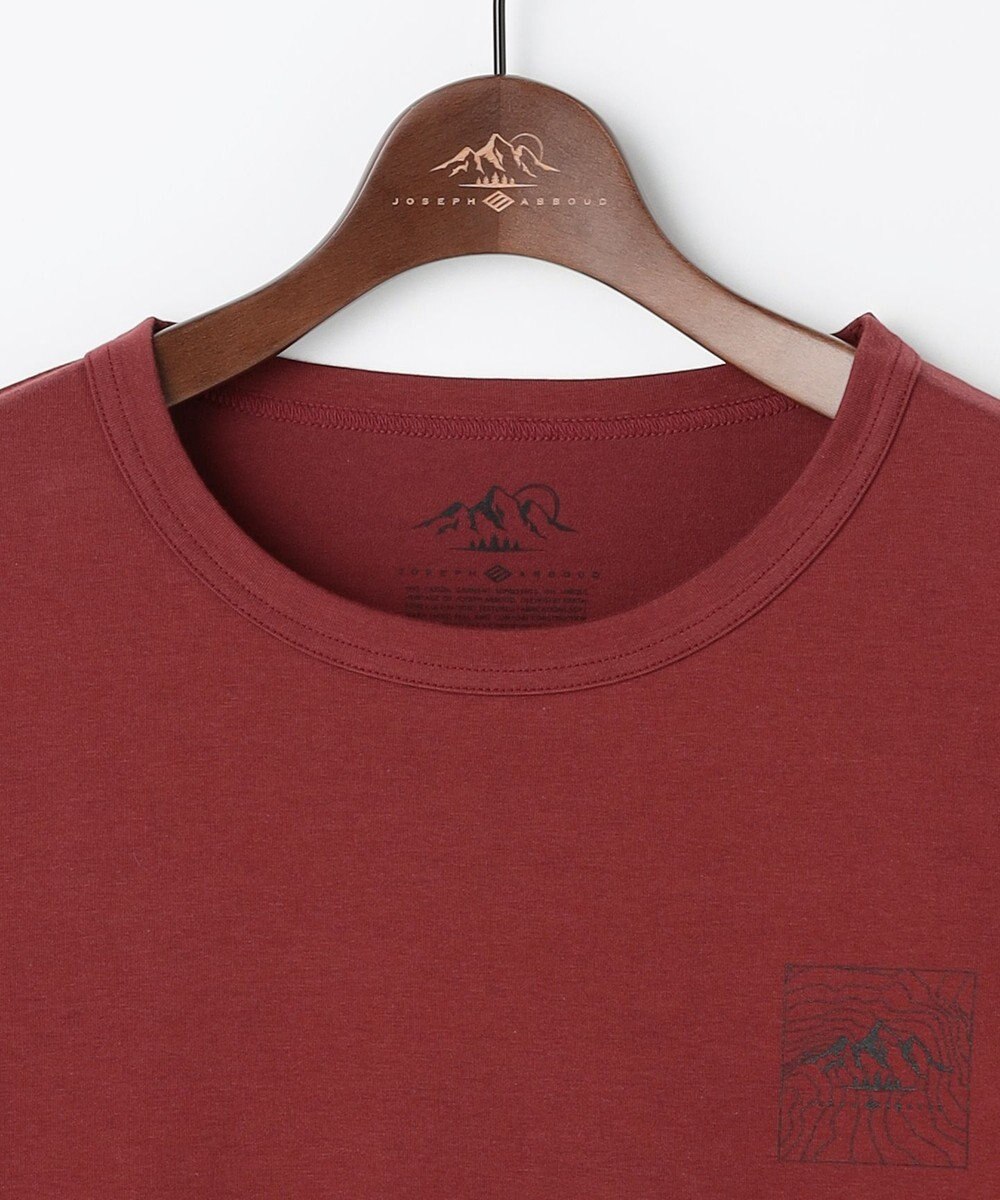 JOSEPH ABBOUD MOUNTAIN 【JAPANファブリック/吸水速乾】プレーティング天竺アウトドア Tシャツ 