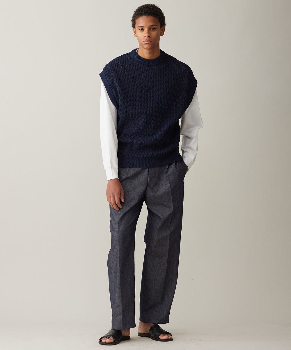 UNFILO MENS メッシュ ニットベスト [24年春夏商品] 