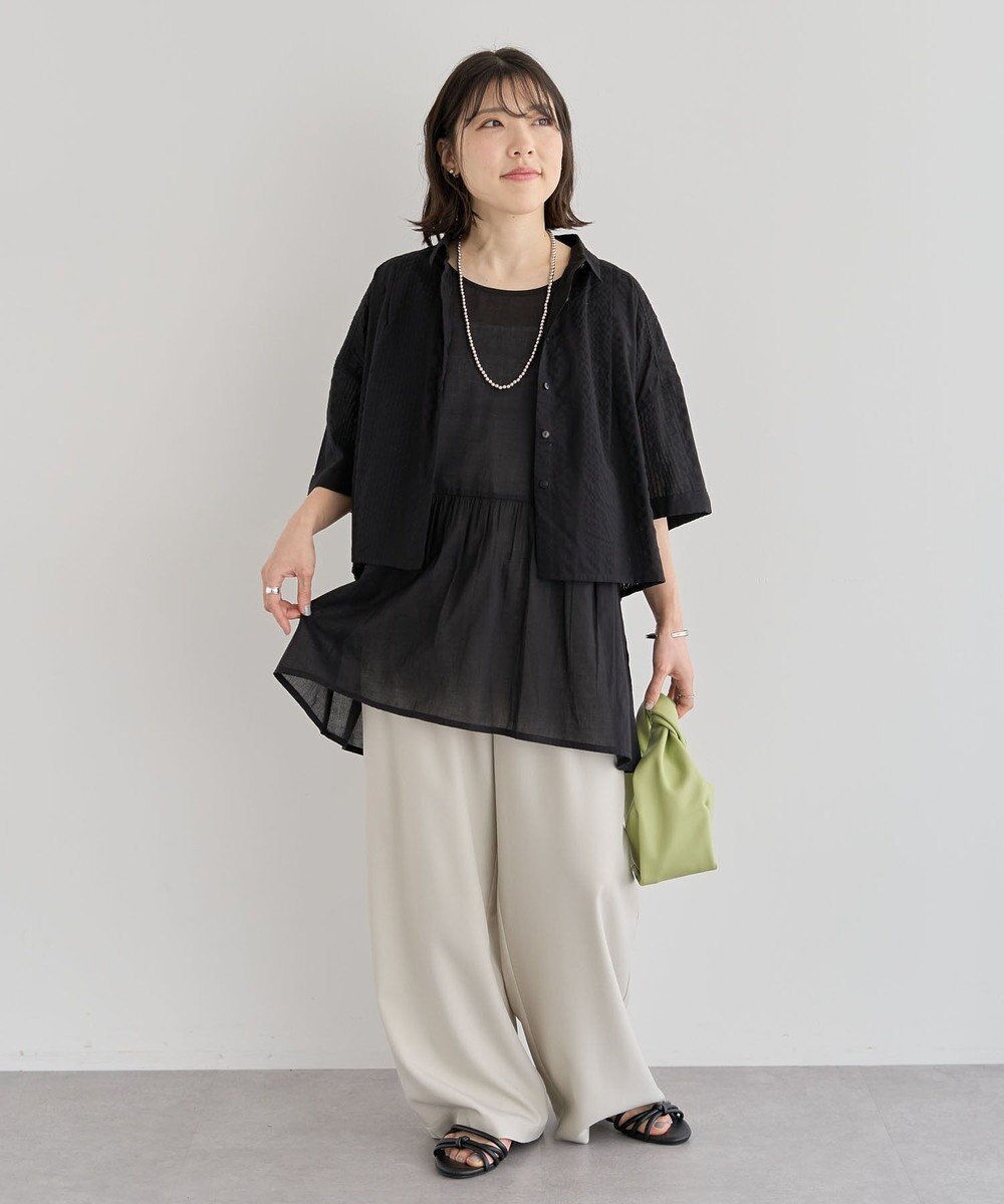 Green Parks ・ＥＬＥＮＣＡＲＥ　ＤＵＥ　サイドベルトタックパンツ 