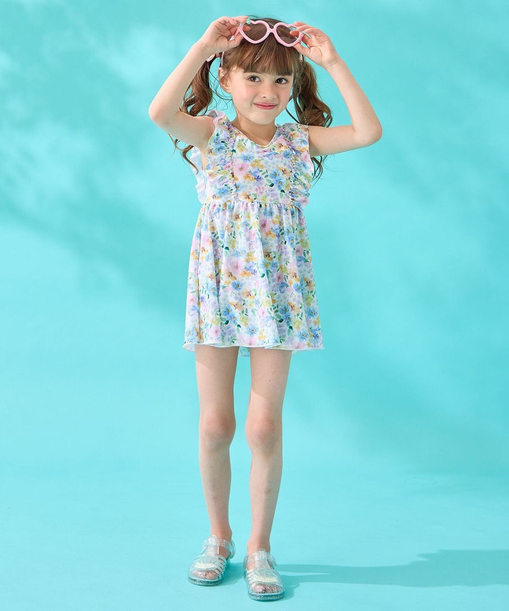 ANY KIDS 花柄 セパレート 水着 