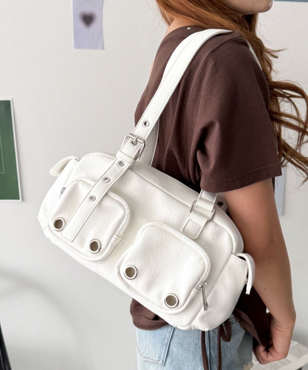 WEGO アイレットデザインボストンバッグ 