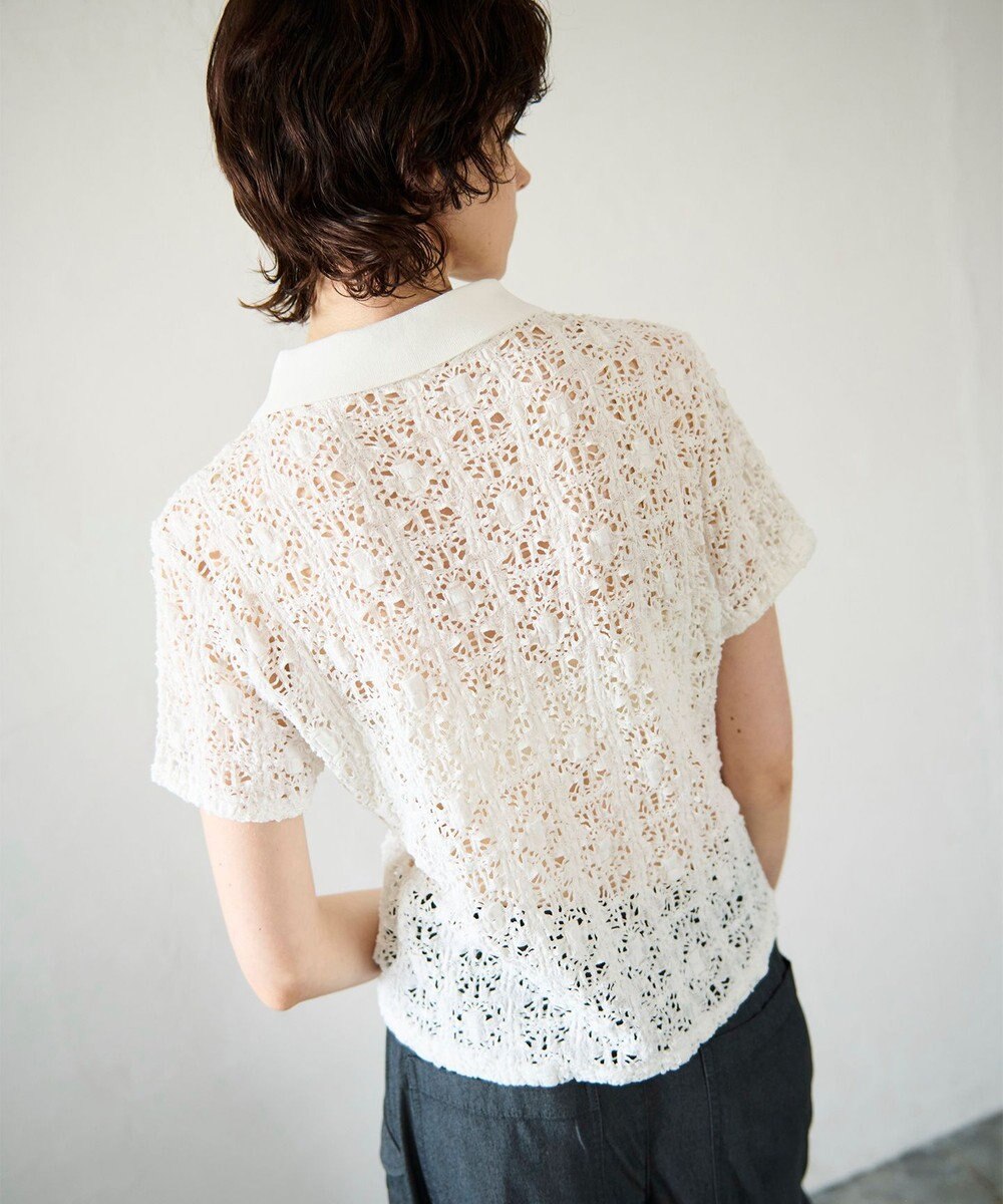 GRACE CONTINENTAL レースカットスキッパートップ 