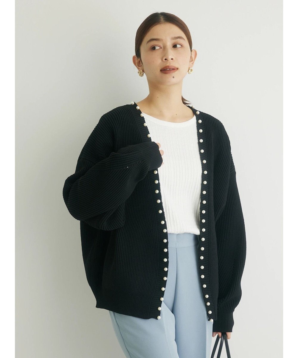 Green Parks ・ＥＬＥＮＣＡＲＥ　ＤＵＥ　パールツキトッパーカーデ 