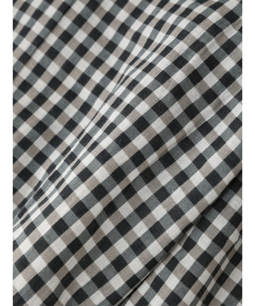 earth music&ecology コットンボイルギャザーシャツ 