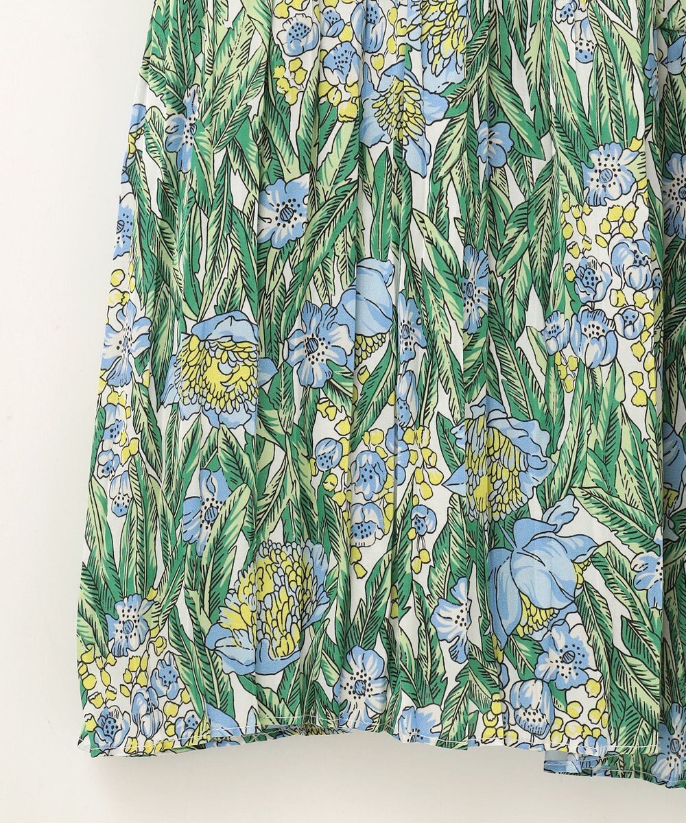 GRACE CONTINENTAL フラワープリントティアードミニワンピース 