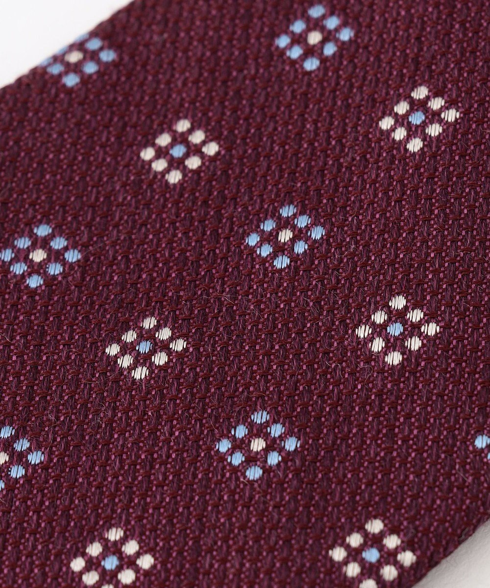 J.PRESS MEN ライトウェイトウールシルク 小紋柄ネクタイ 