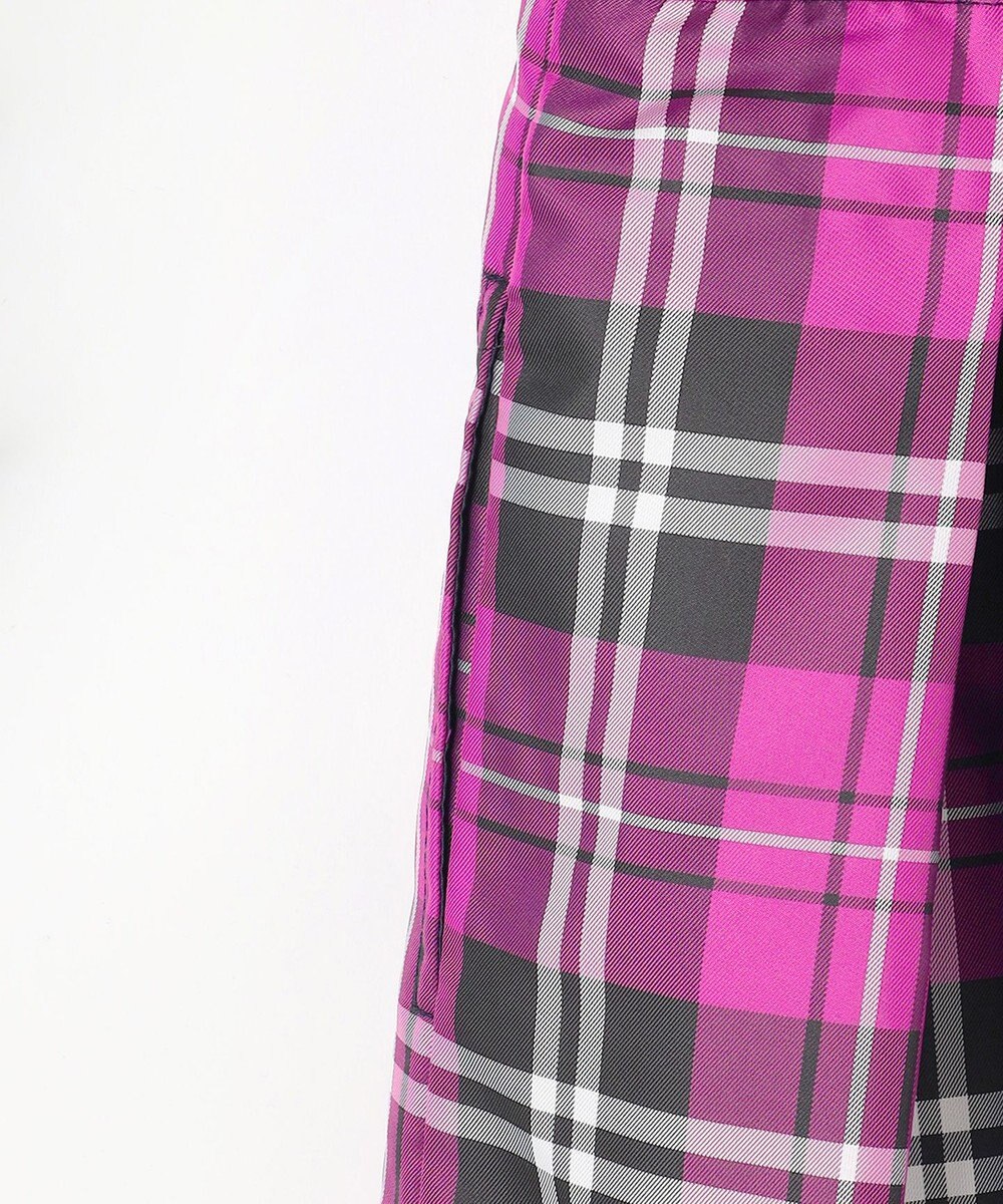 組曲 KIDS 【150-160㎝】チェックタフタドッキング ワンピース 