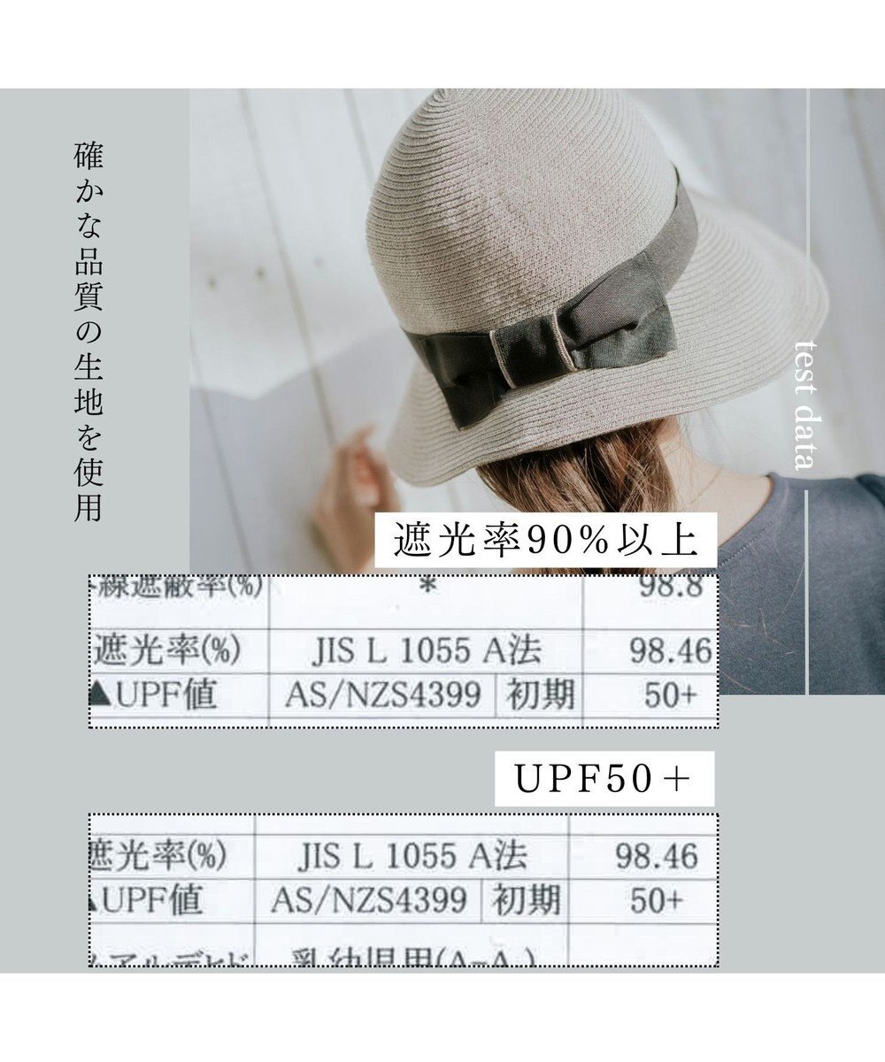 MOONBAT 【遮光98%以上/UPF50＋/UVカット】洗えるペーパーブレード前後差クロッシェ 手洗いOK/サイズ調整可能/抗菌防臭加工 