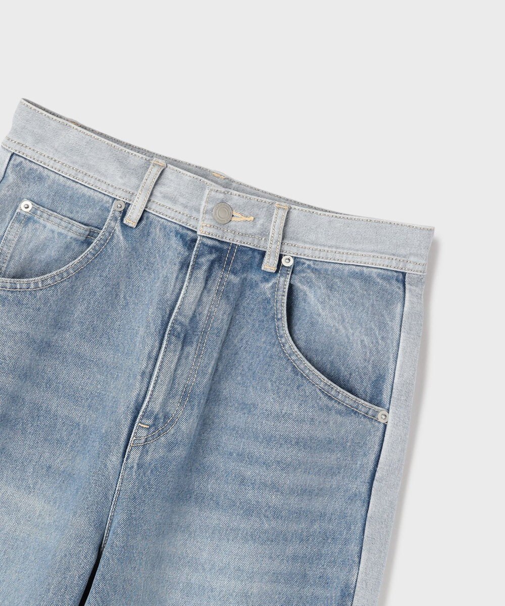 GRACE CONTINENTAL サイドラインデニムパンツ 