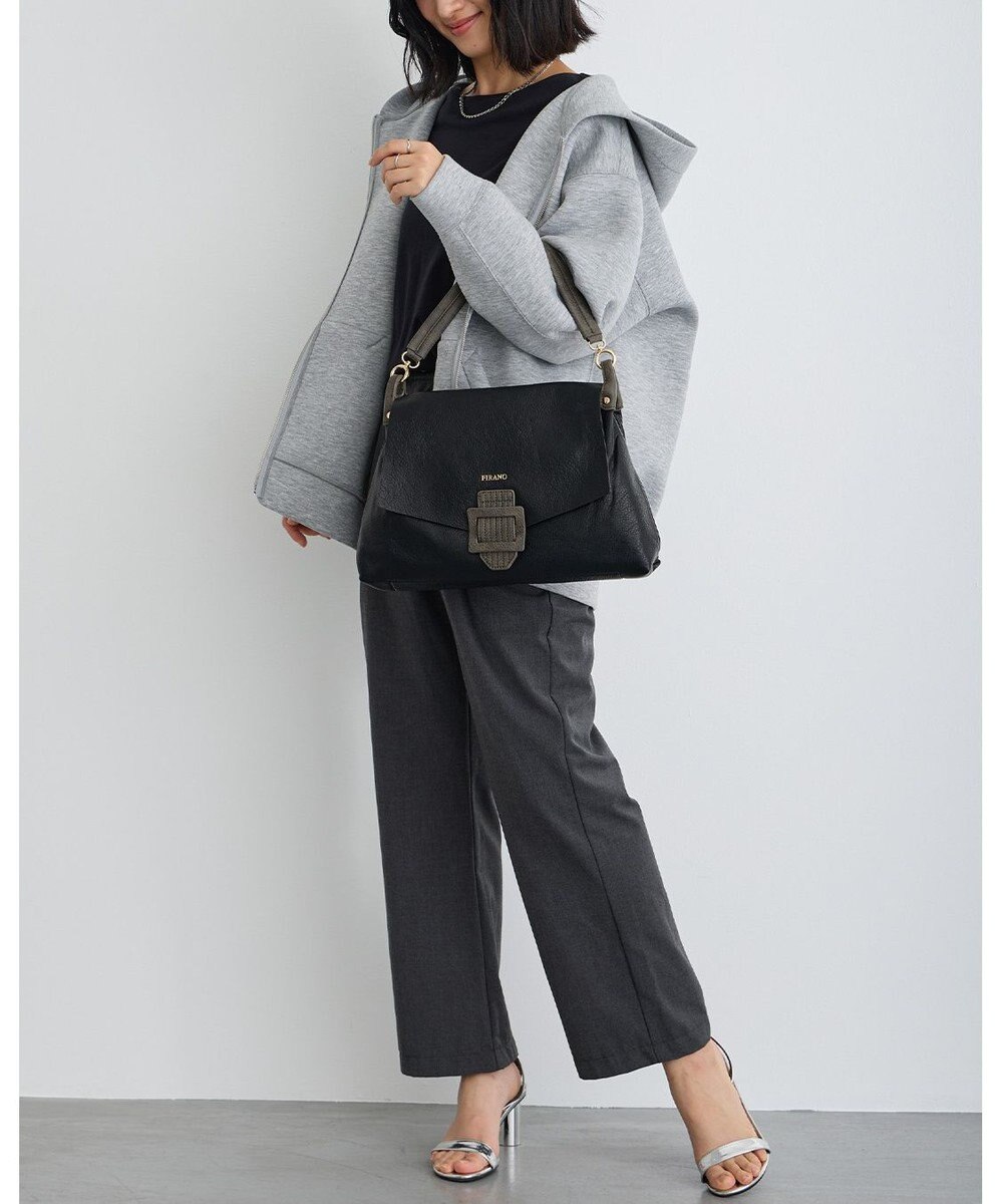 MioFIRANO バックル付きフラップトートバッグ 2WAY　FIRANO フィラノ 