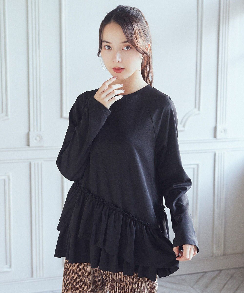 earth music&ecology フリルヘムプルオーバー 