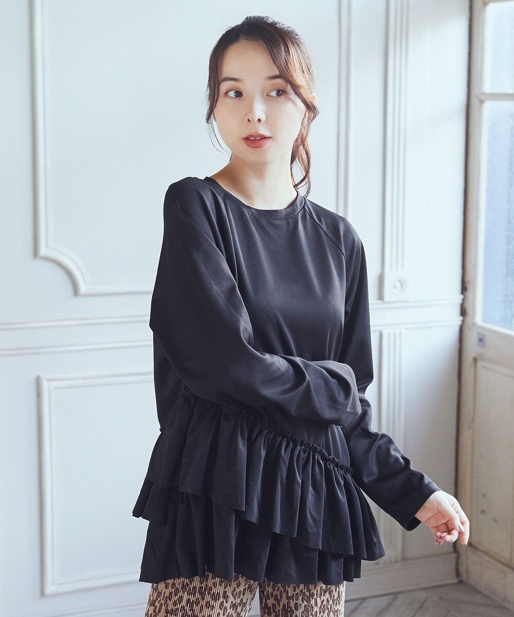 earth music&ecology フリルヘムプルオーバー 