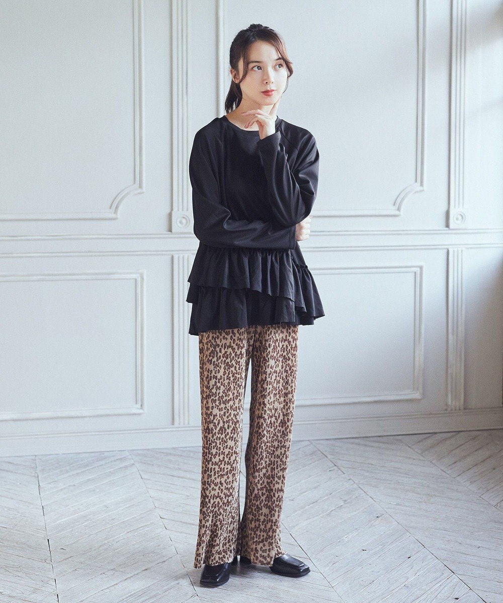 earth music&ecology フリルヘムプルオーバー 